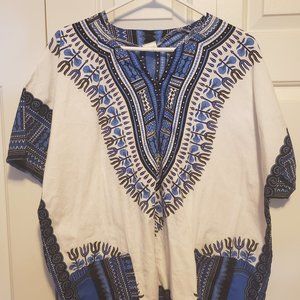 Beautiful Blue African Traditional Shirt